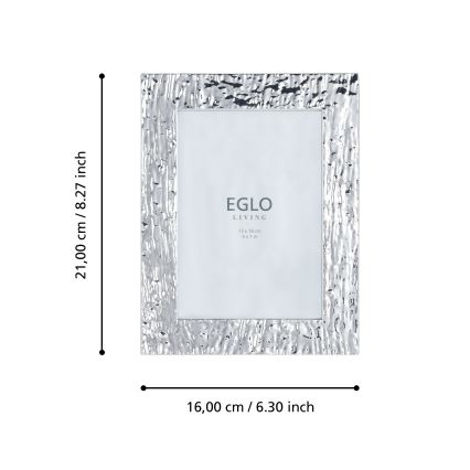 Eglo 423222 - BUGRINO Photo Frame 13 x 18 cm, Silver