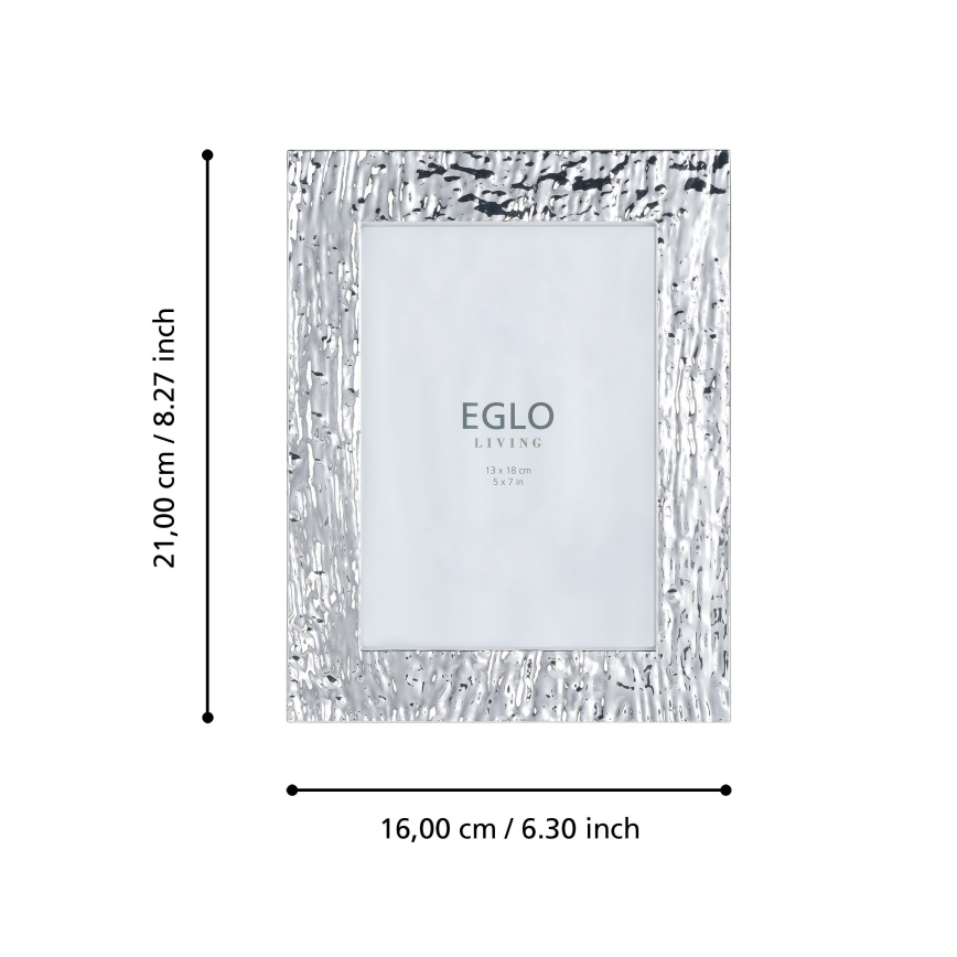 Eglo 423222 - BUGRINO Photo Frame 13 x 18 cm, Silver