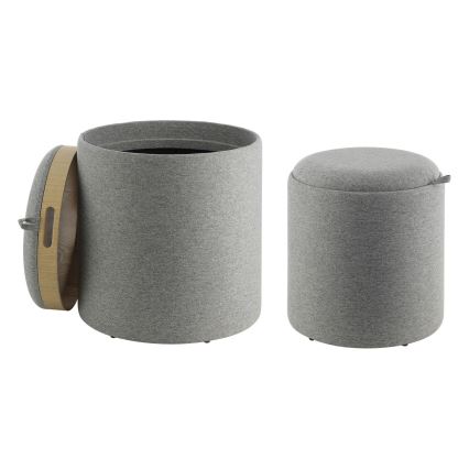 Eglo - SET 2x Stool d. 34,5/39 cm grey