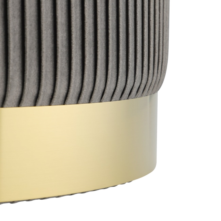 Eglo - SET 2x Stool d. 31,5/36 cm grey/gold