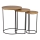 Eglo 424053 - TOWADA Set of 3 Side Tables, Brown/Black