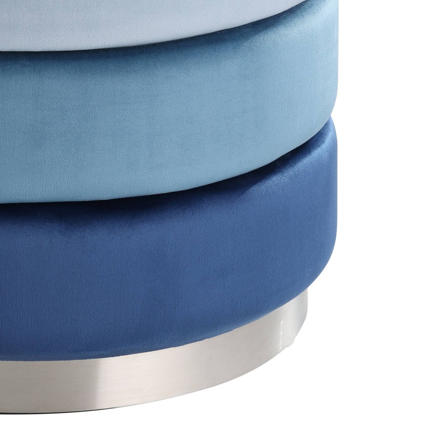 Eglo - Stool 42,5x50 cm blue/chrome