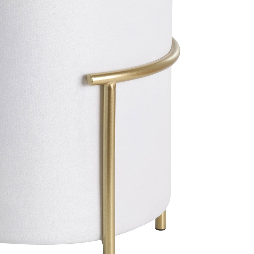 Eglo - Stool 46x41 cm white/gold