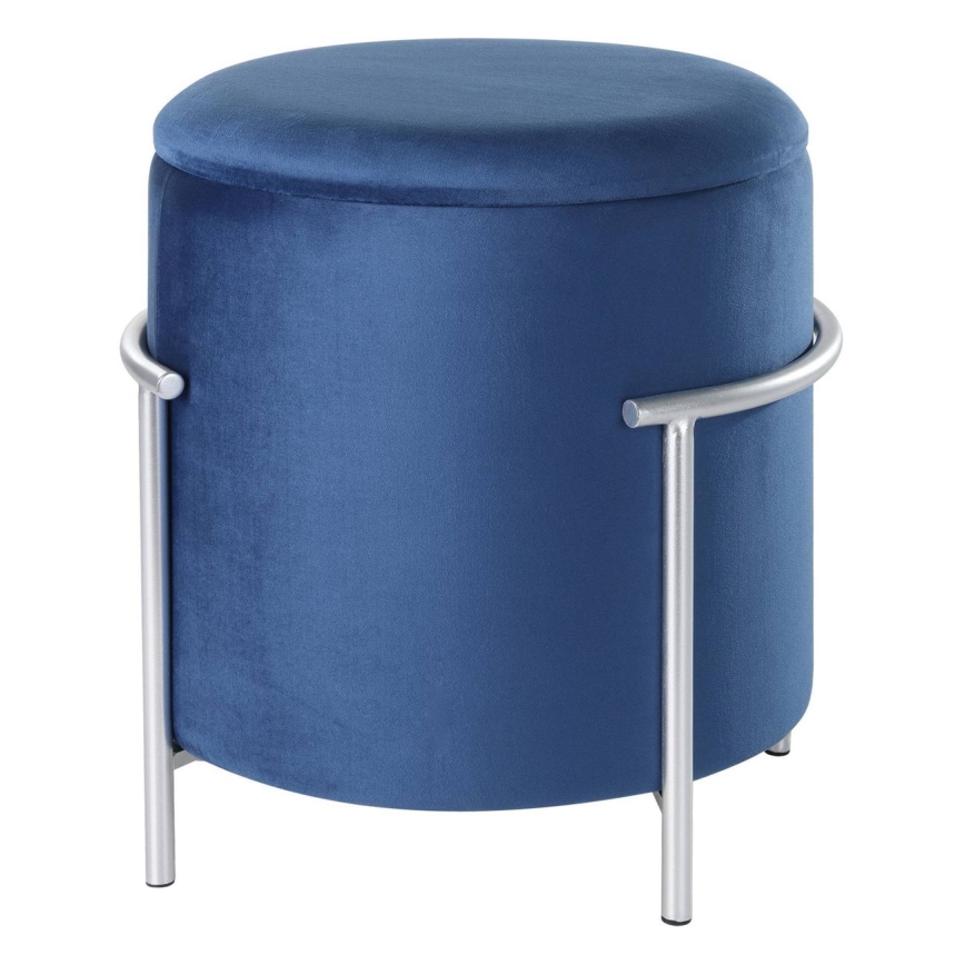 Eglo - Stool 46x41 cm blue/chrome