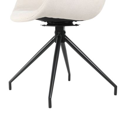 Eglo - Dining chair 82x58 cm creamy/black