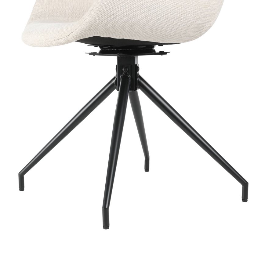 Eglo - Dining chair 82x58 cm creamy/black
