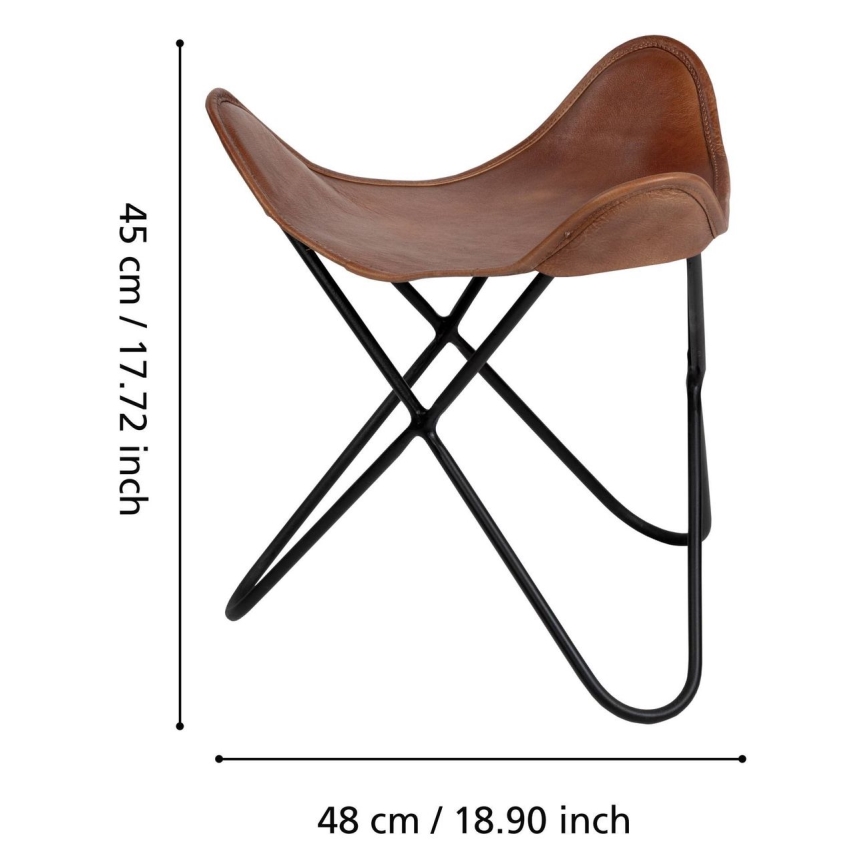 Eglo 424759 - YAMATSURI Stool 45x48 cm Brown
