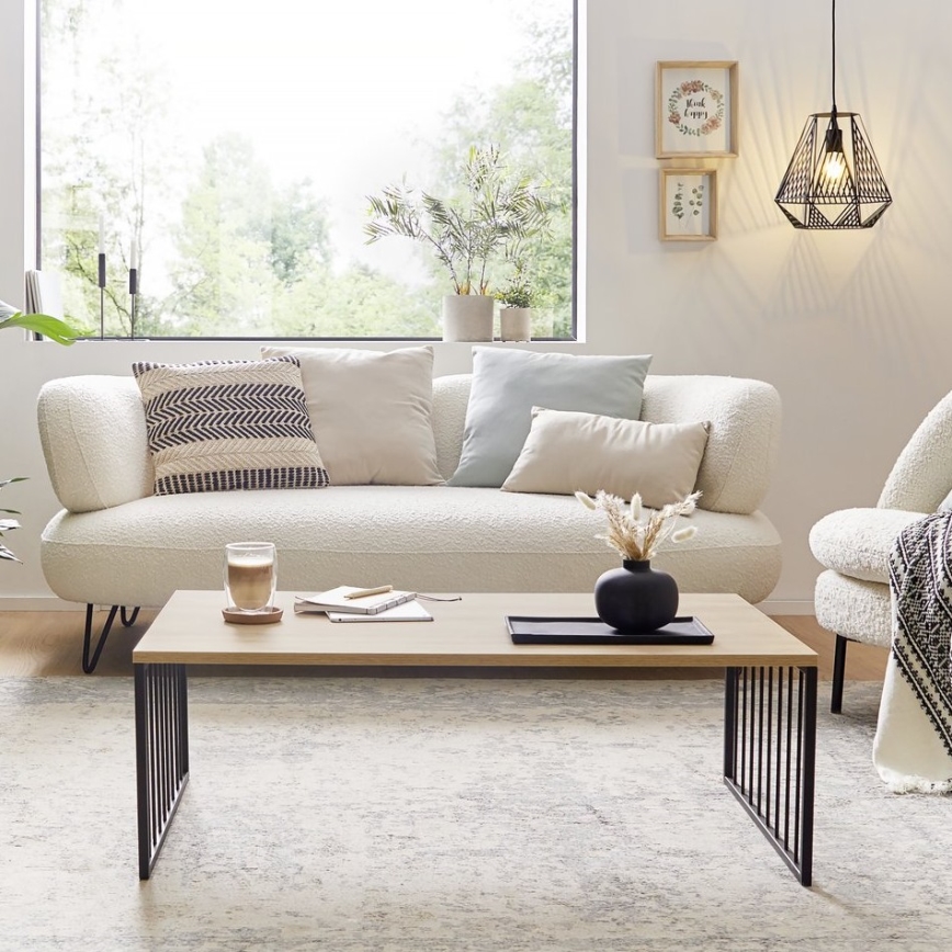 Eglo 424801 - AUKSIDE Coffee Table 53.5 x 100 cm brown/black