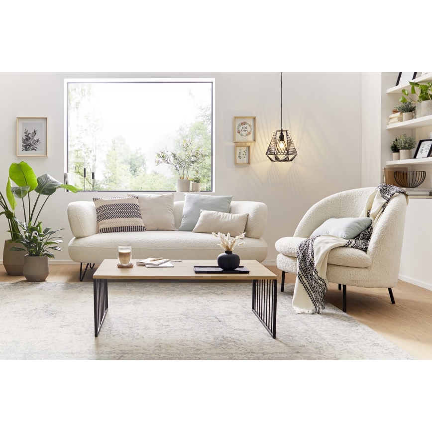 Eglo 424801 - AUKSIDE Coffee Table 53.5 x 100 cm brown/black