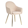 Eglo 424949 - APALIT Dining Chair 87,5x57,5 cm cream/gold
