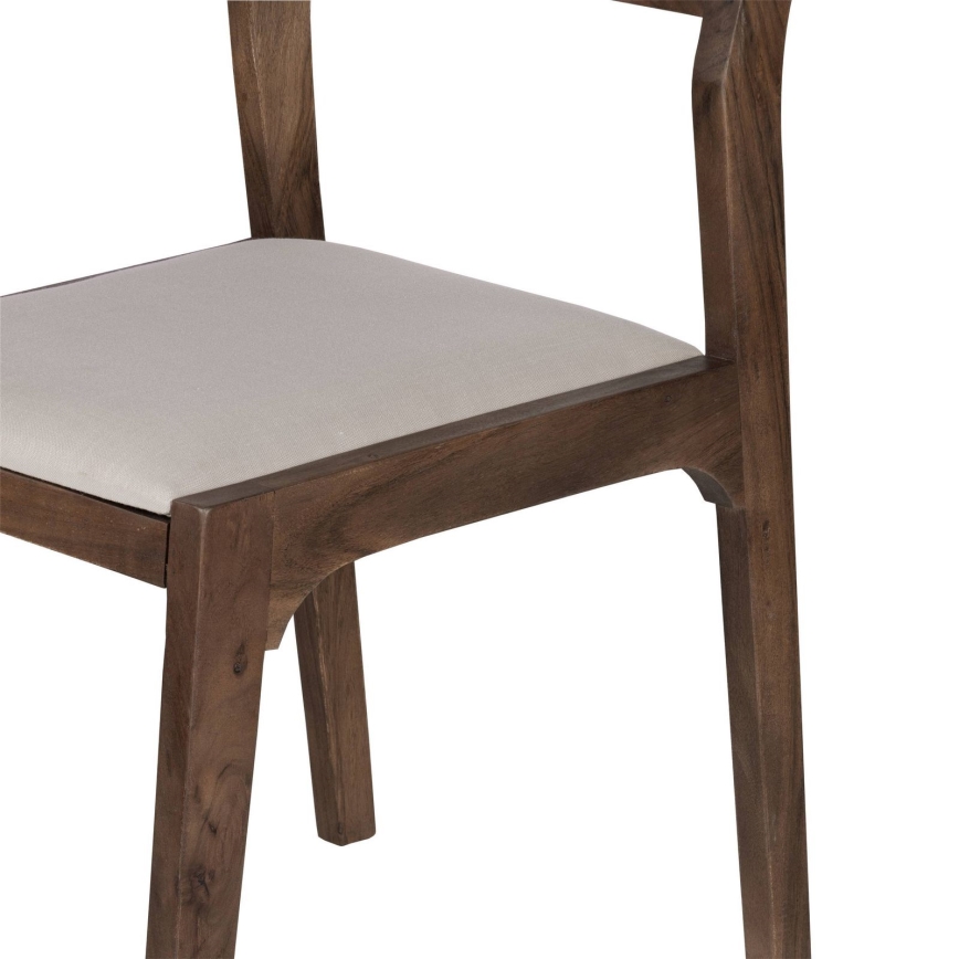Eglo - Dining chair 84x55 cm brown/cream