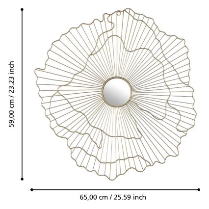 Eglo - Wall mirror 59x65 cm gold