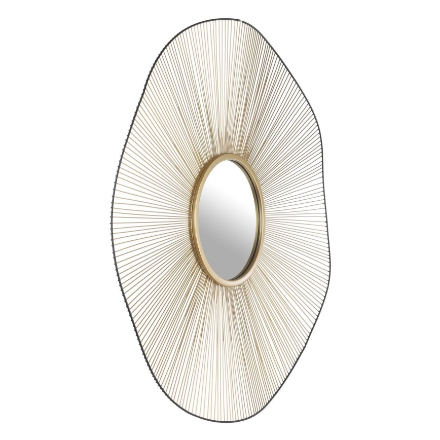 Eglo - Wall mirror d. 76 cm gold/black