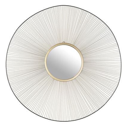 Eglo - Wall mirror d. 76 cm gold/black