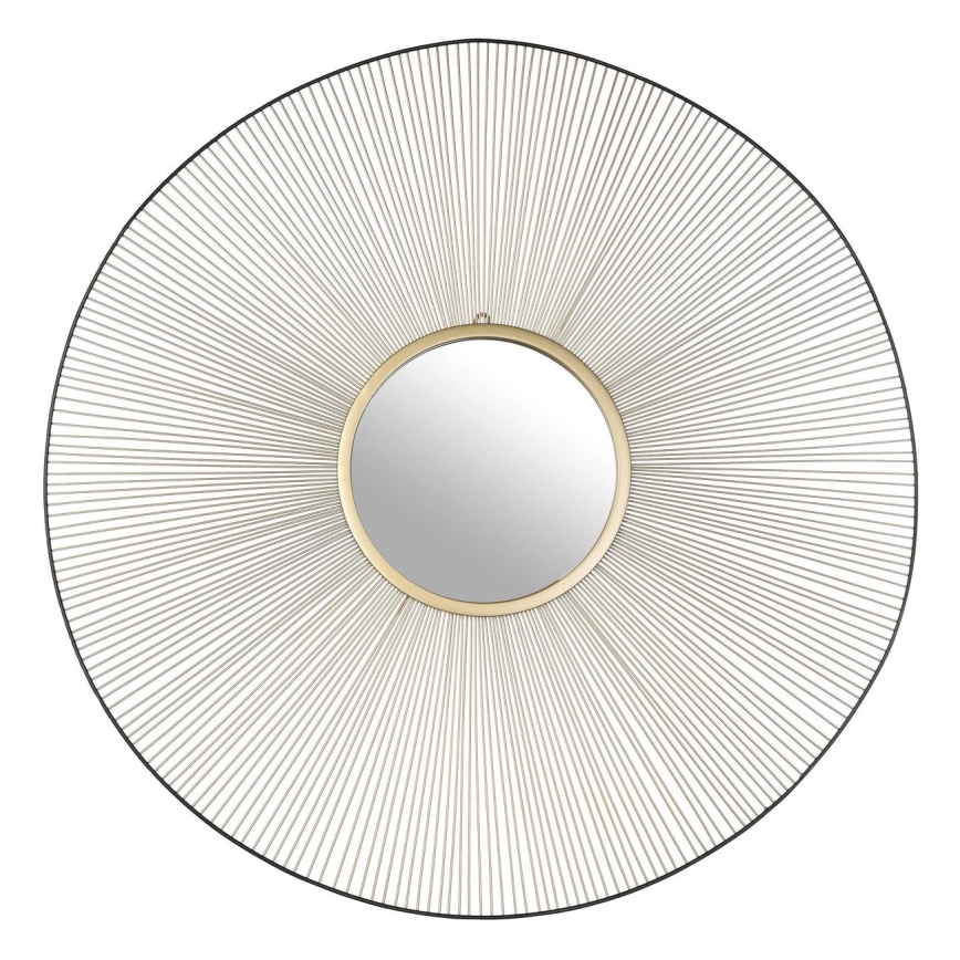 Eglo - Wall mirror d. 76 cm gold/black