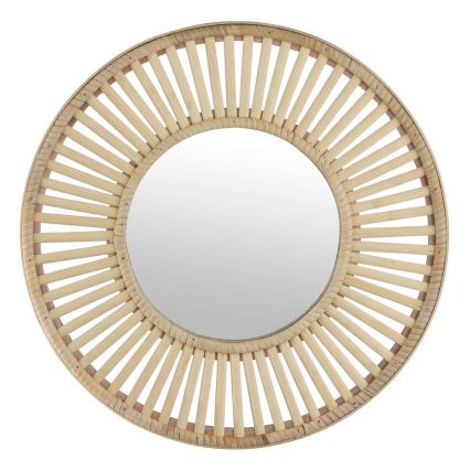 Eglo 425037 - MITSUKE Wall Mirror, Ø 40 cm, Bamboo