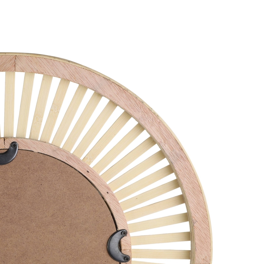 Eglo 425037 - MITSUKE Wall Mirror, Ø 40 cm, Bamboo