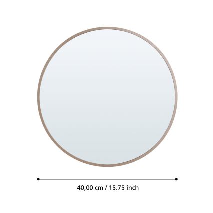 Eglo 425058 - BANI Wall Mirror, Ø 40 cm, Beige