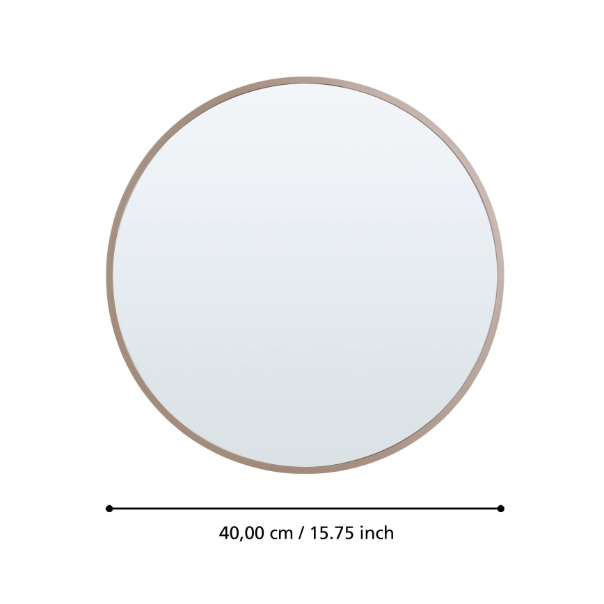 Eglo 425058 - BANI Wall Mirror, Ø 40 cm, Beige