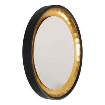 Eglo 425062 - BONTANG Wall Mirror Ø 90 cm Black/Gold