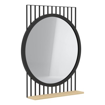 Eglo 425065 - HUNWICK Mirror 45.4 x 57 cm black/linden