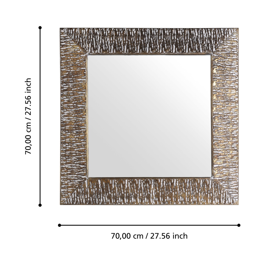 Eglo 425075 - TOAMASINA Wall Mirror 70 x 70 cm, Bronze