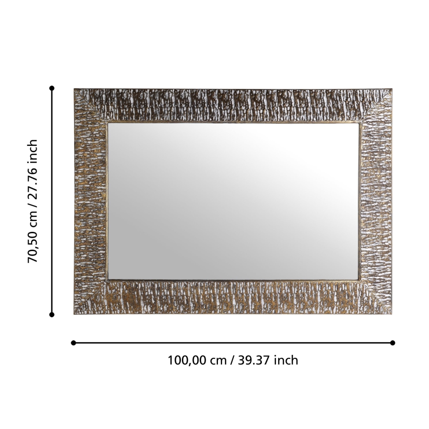Eglo 425076 - TOAMASINA Wall Mirror 100 x 70.5 cm, Bronze