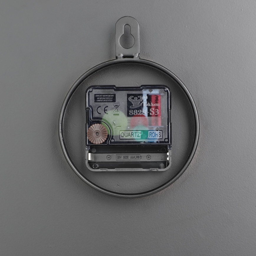 Eglo - Wall clock 1xAA d. 30 cm black