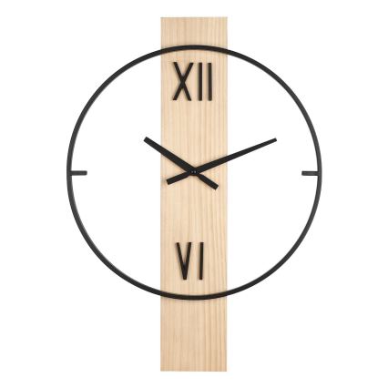 Eglo - Wall clock 1xAA 56x40 cm wood/metal - FSC certified