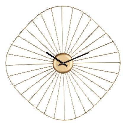 Eglo - Wall clock 1xAA 50x50 cm gold