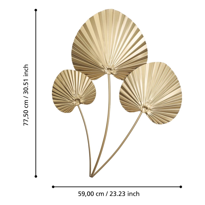 Eglo - Wall decoration 77,5x59 cm gold