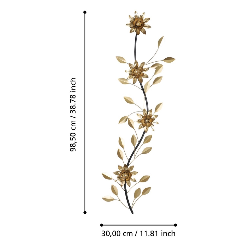 Eglo - Wall decoration 98,5x30 cm gold