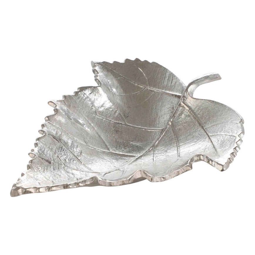 Eglo - Decorative tray 18,5x23,5 cm leaf/silver