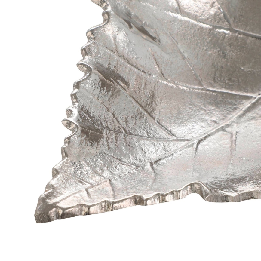 Eglo - Decorative tray 18,5x23,5 cm leaf/silver