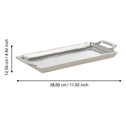 Eglo - Decorative tray 12,5x28,5 cm chrome