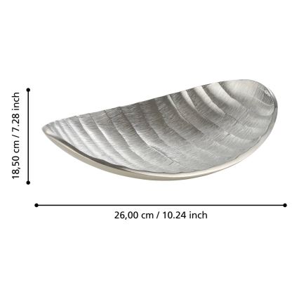 Eglo - Decorative tray 18,5x26 cm silver