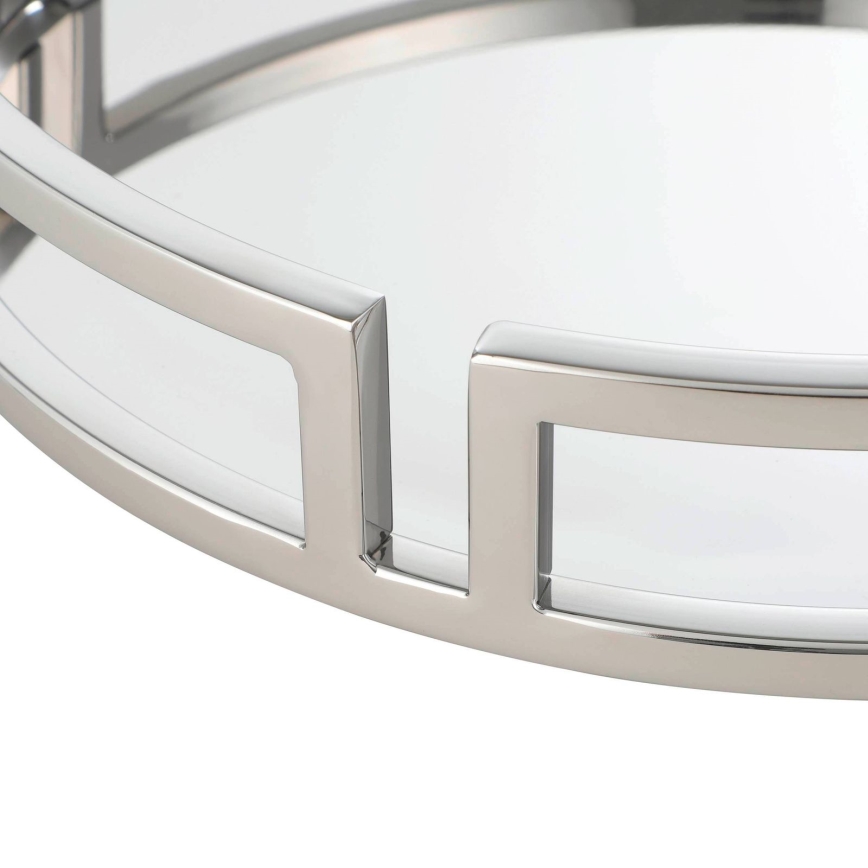 Eglo - Decorative tray d. 38 cm shiny chrome