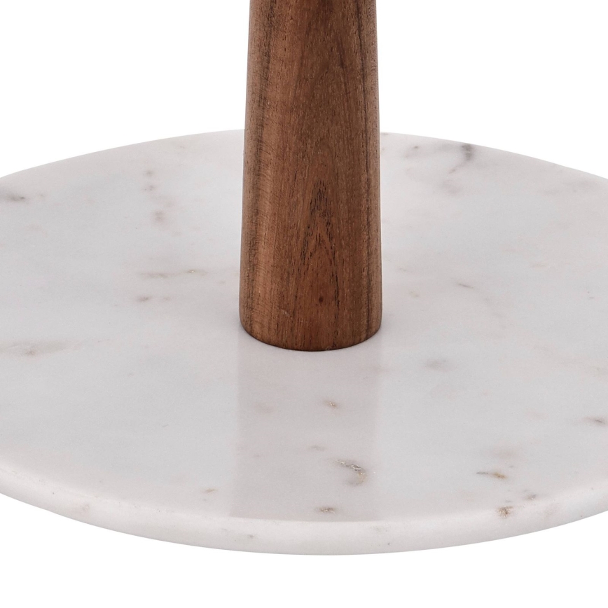 Eglo - Serving stand 28x25,5 cm wood/marble