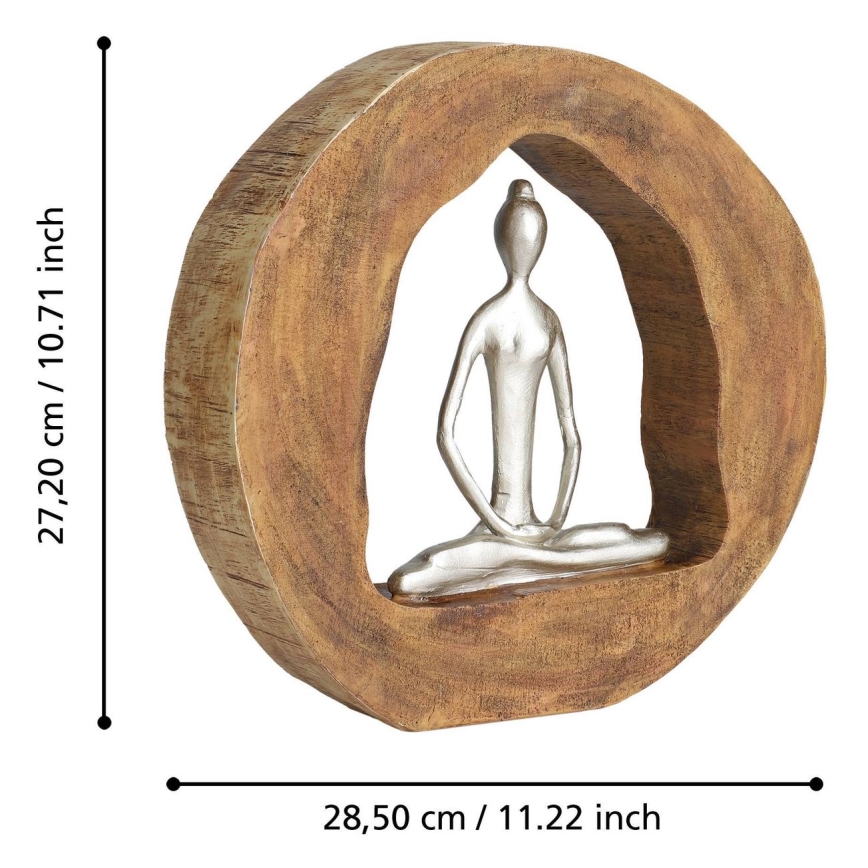 Eglo - Decoration 27,2x28,5 cm wood/resin