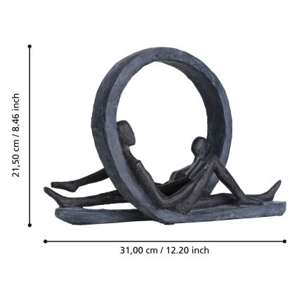 Eglo - Metal decoration 21,5x31 cm resin