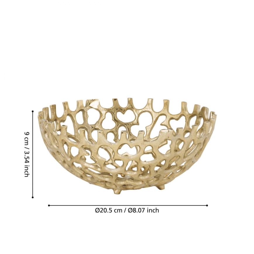 Eglo - Decorative tray d. 20,5 cm gold