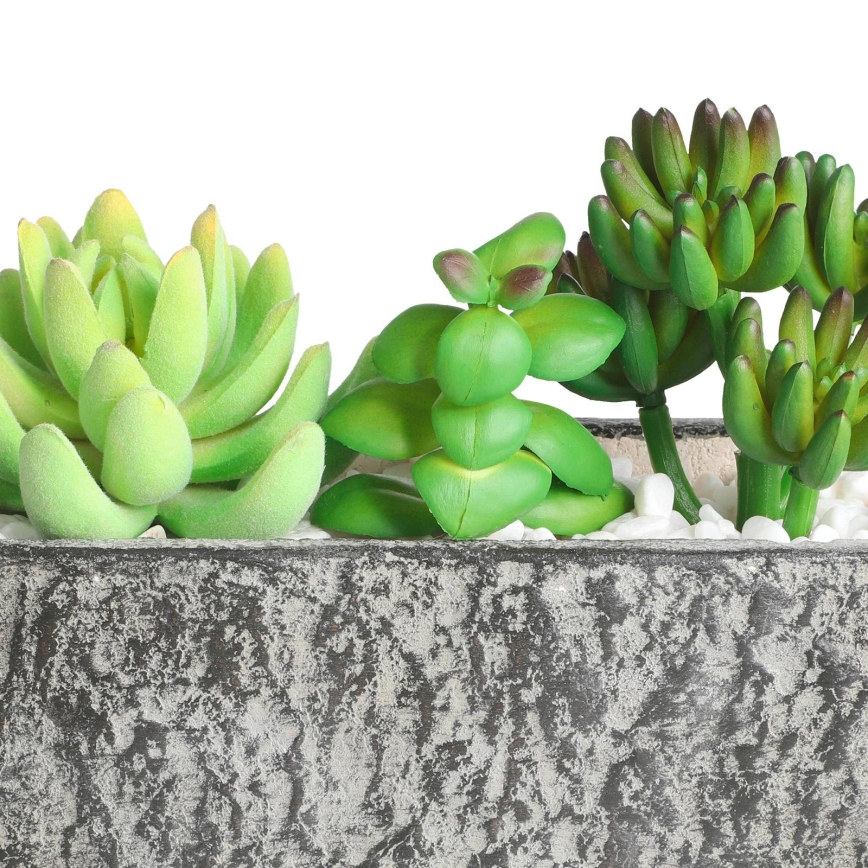 Eglo - Artificial plant in a flowerpot 14,5x17,8 cm succulent