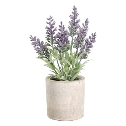 Eglo - Artificial plant in a flowerpot 22x8 cm lavender