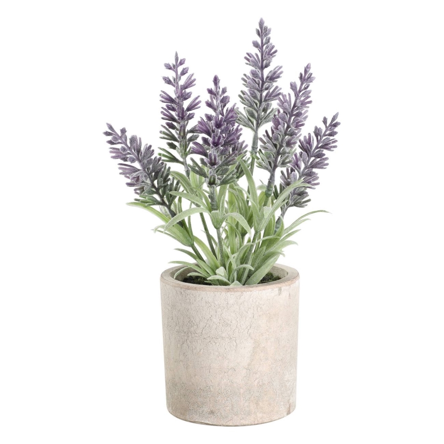 Eglo - Artificial plant in a flowerpot 22x8 cm lavender