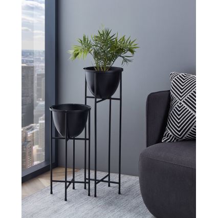 Eglo - Metal flowerpot 73x23,5 cm black