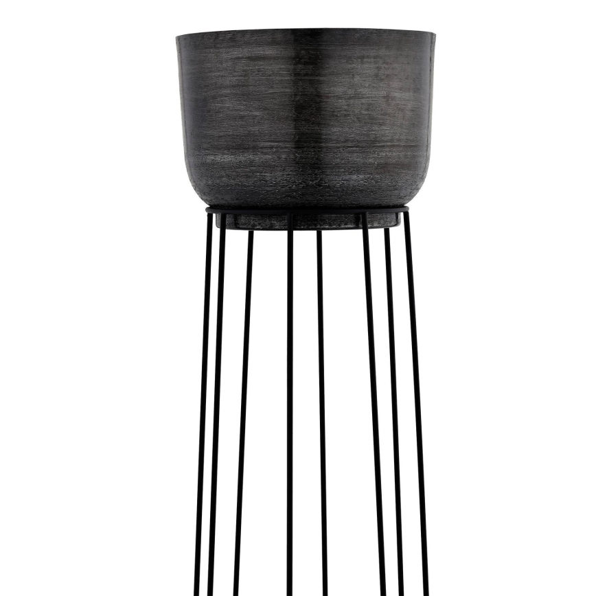 Eglo - SET 3x Metal flowerpot black