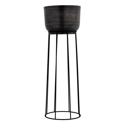 Eglo - SET 3x Metal flowerpot black