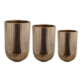 Eglo 428097 - OKAYAMA Set of 3 Metal Vases, 77 x 51 cm, Bronze