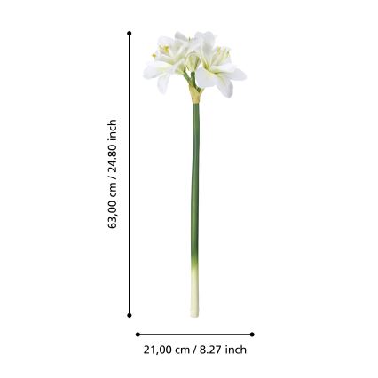 Eglo - Artificial flower 63 cm white