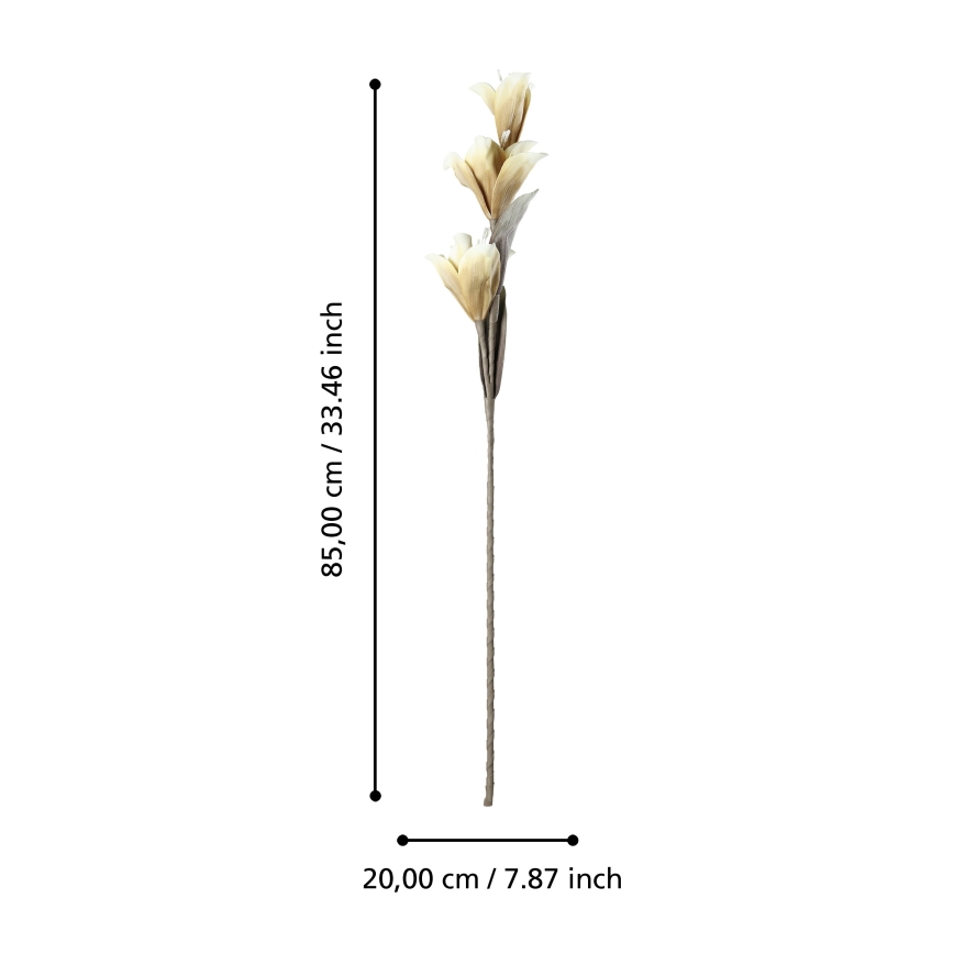 Eglo - Artificial flower 85 cm yellow